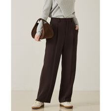 【セットアップ対応】センタープレスストレートパンツ