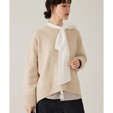 カラーミックスクルーネックニット【予約】