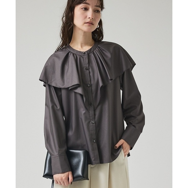 セットアップ対応】ウールサキソニーブラウス | カリテ(qualite