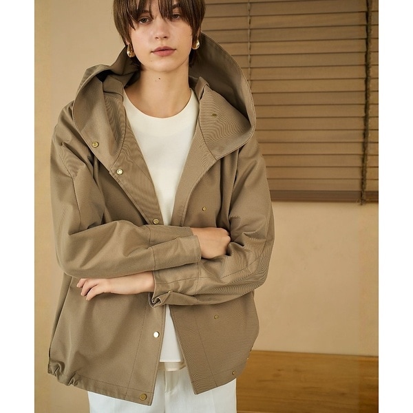 カリテ（qualite）/タスランストレッチフードブルゾン【予約】 タスランストレッチフードブルゾン【予約】 | カリテ(qualite