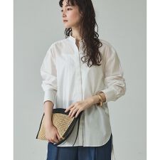 【シルエット調整可能】ウエストドロストシャツ