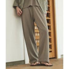 【接触冷感・セットアップ対応】レーヨンストレッチニットパンツ