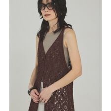 2WAYリーフパターンロングジレ【予約】