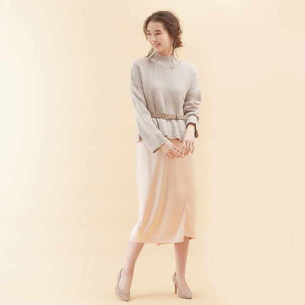 2020SS新作】ハンマーサテンタイトスカートパンツ | カリテ(qualite
