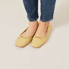 ソフトスクエアトゥ バレエシューズ