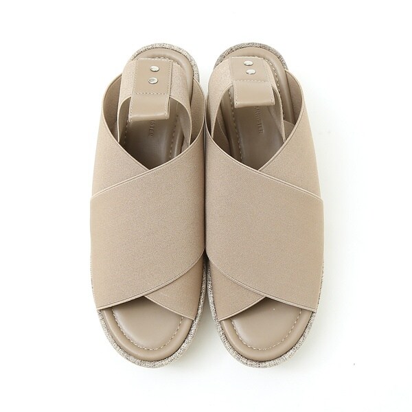 軽量】エラスティックベルトウェッジソールサンダル | オゥ バニスター