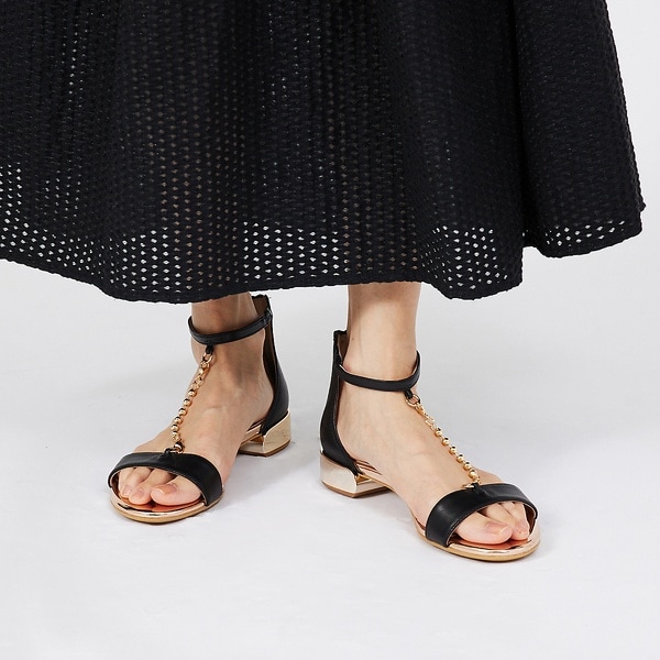 オゥ バニスター（Au BANNISTER）/ボールチェーンネックバンドサンダル ボールチェーンネックバンドサンダル | オゥ バニスター(Au BANNISTER