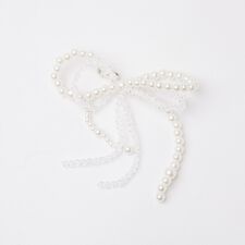 リボンチャーム（パール×ビーズ）