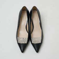 ラインストーンパンプス