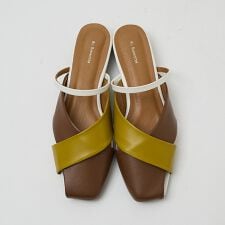 ストラップソフトレザー ミュールパンプス【予約】