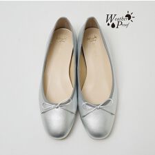 撥水レザーバレエシューズ【予約】