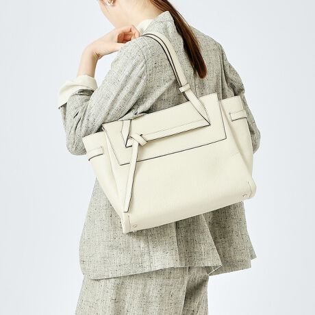 Knoty/レザーベルテッドトートBAG(L) | ロウェル シングス(LOWELL 