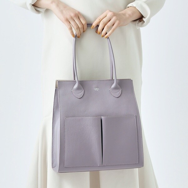 期間限定 数量限定 GISELe掲載】twins/レザーWポケットトートBAG LL ロウェル | バッグ