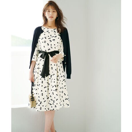 チェリー柄フェミニンワンピース ラナン Ranan ファッション通販 マルイウェブチャネル