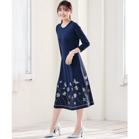 ちょうちょ刺しゅうワンピース ラナン Ranan ファッション通販 マルイウェブチャネル Ca000 8 48 01