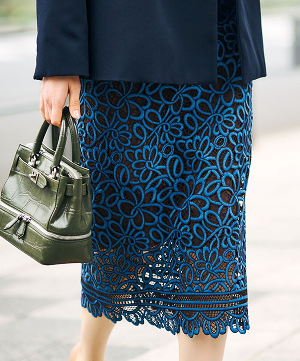 ラナン（Ranan）/配色花柄レーススカート 配色花柄レーススカート | ラナン(Ranan) | マルイウェブチャネル