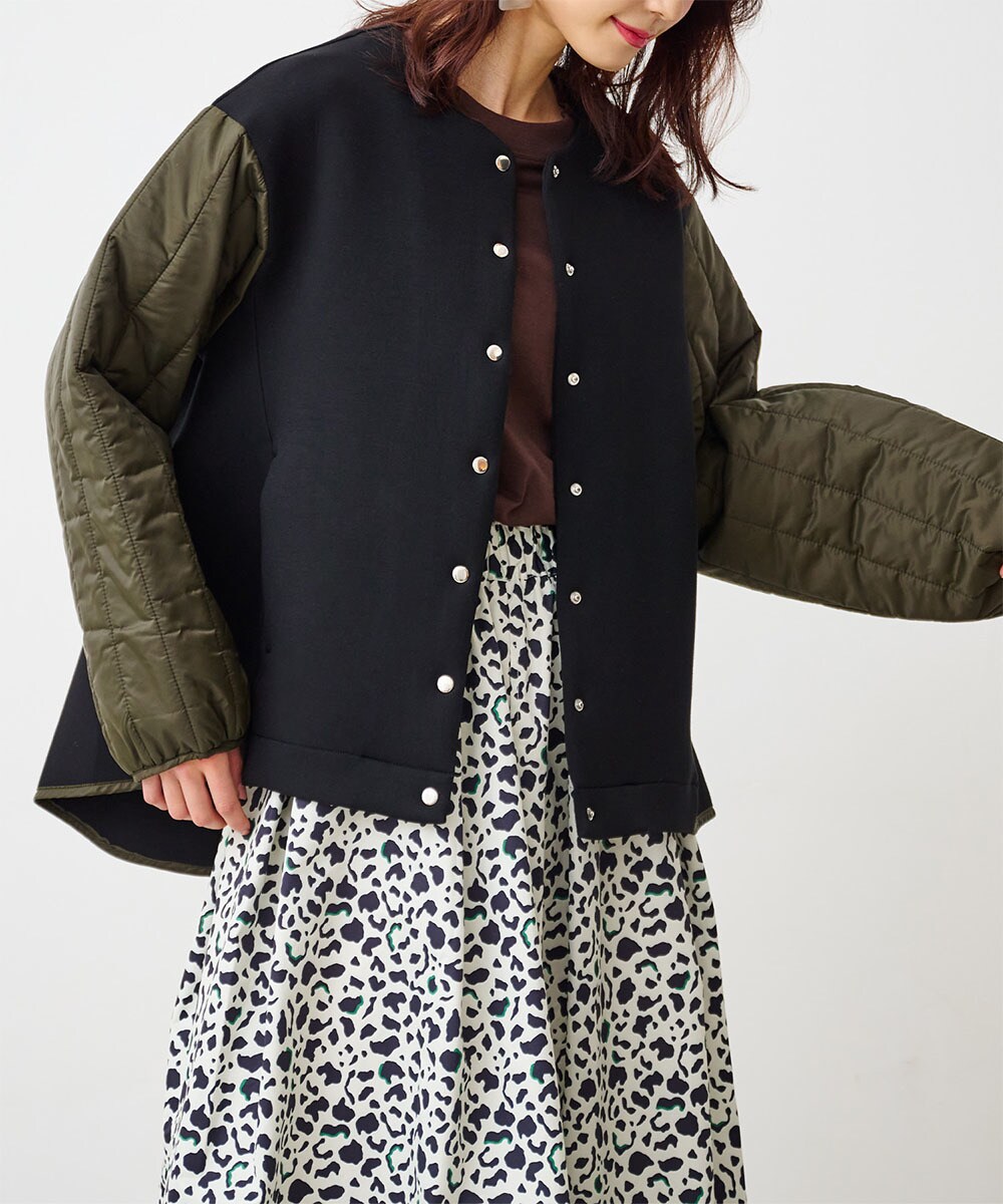 薄中わた異素材ブルゾン | ラナン(Ranan) | マルイウェブチャネル