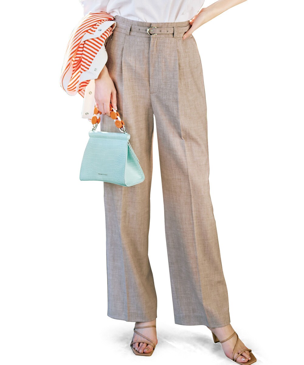 ラナン（Ranan）/洗える！夏のベルト付ワイドパンツ 洗える！夏のベルト付ワイドパンツ | ラナン(Ranan) | マルイウェブ