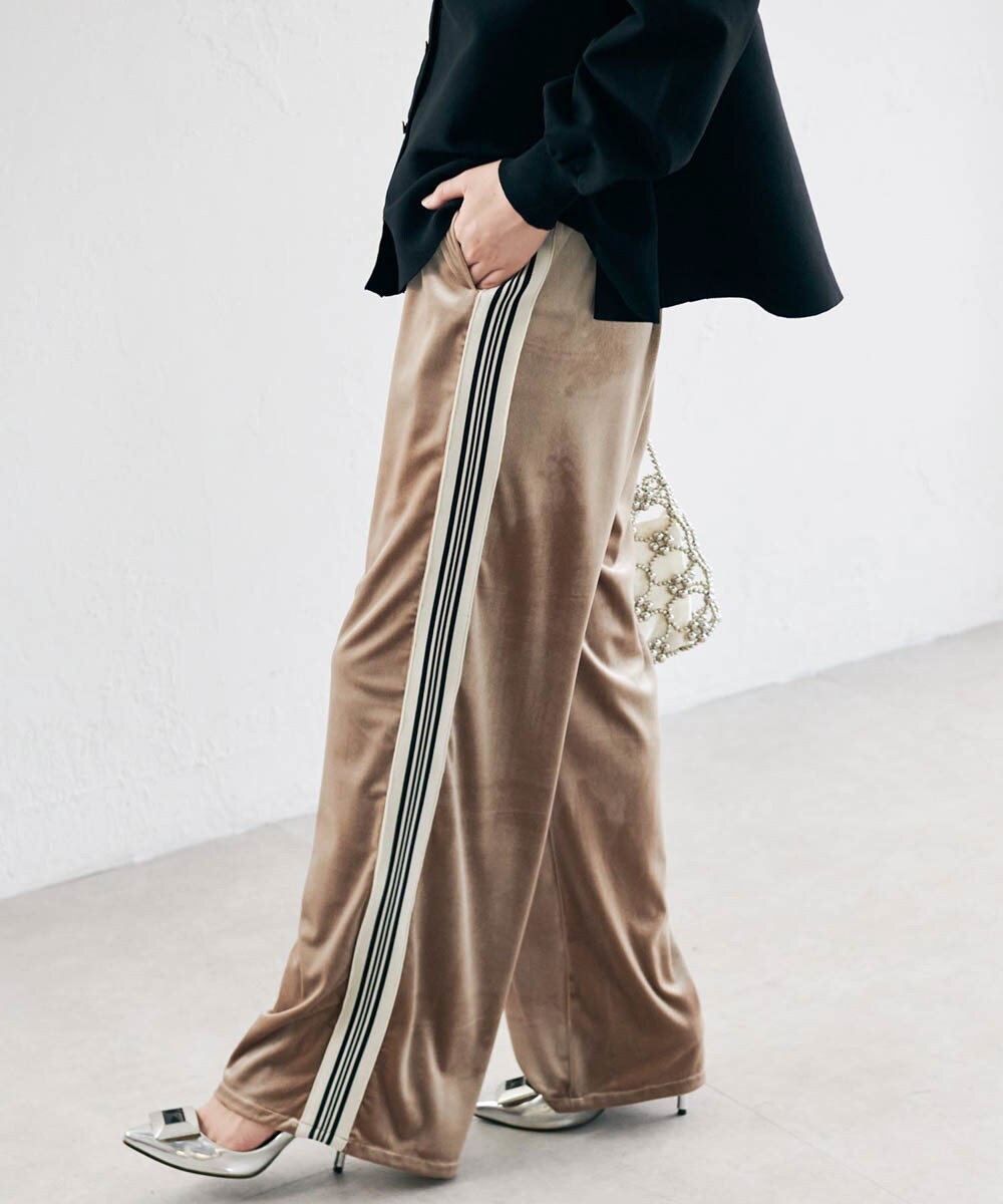 サイドラインベロアトラックパンツ | ラナン(Ranan) | マルイウェブ