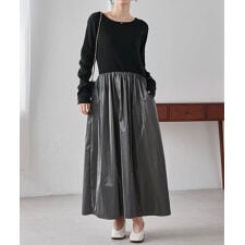 ニットドッキングワンピース