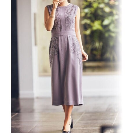 サイド刺しゅうタイトワンピース | ラナン(Ranan) | マルイウェブチャネル 