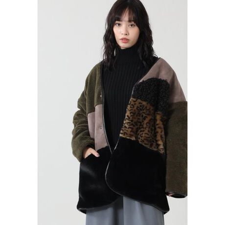 ミックスフェイクファーコート | ローズバッド(ROSE BUD) | マルイ  