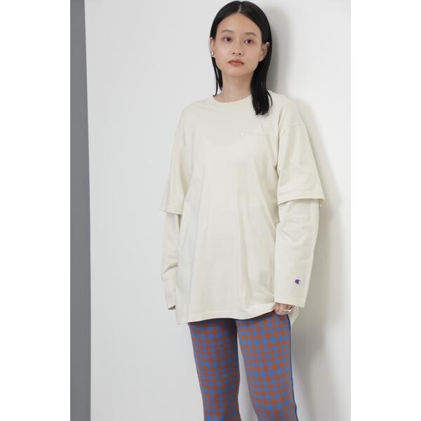 ROSE BUD別注>ChampionレイヤードロングTシャツ | ローズバッド ROSE BUD別注>ChampionレイヤードロングTシャツ | ローズバッド