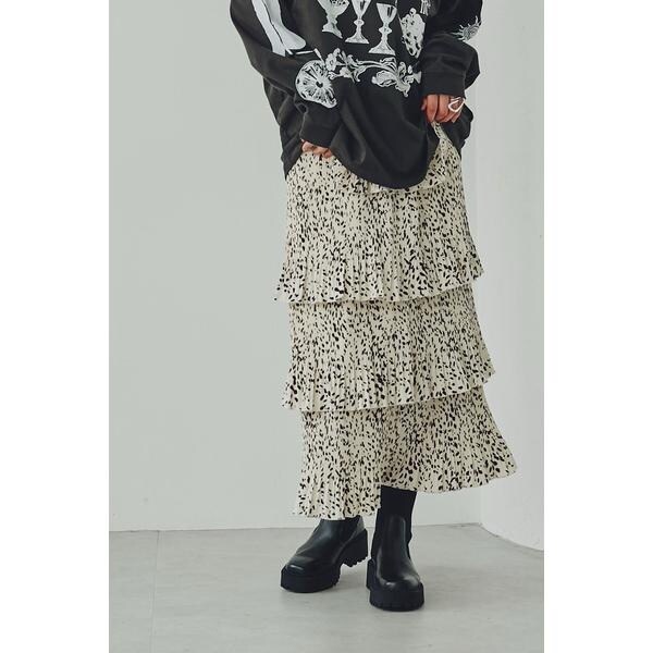 DOLCE&GABBANA ティアードスカート ローズ　プリーツ　バタフライ WEBメディア掲載>ティアードスカート | ローズバッド(ROSE BUD