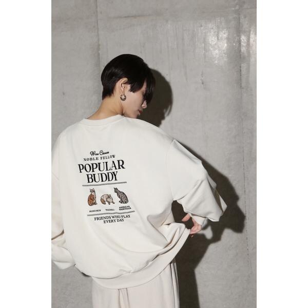 エンブロイダリークルースウェット | ローズバッド(ROSE BUD) | マルイ