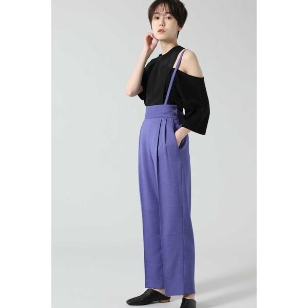 ROSE BUD サスペンダー付き テーパードパンツ タグ付き サスペンダー付きテーパードパンツ | ローズバッド(ROSE BUD