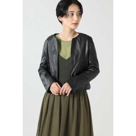 レザーノーカラージャケット | ローズバッド(ROSE BUD) | マルイウェブ 