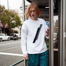 【5/】ダブルスラッシュロングスリーブ T シャツ