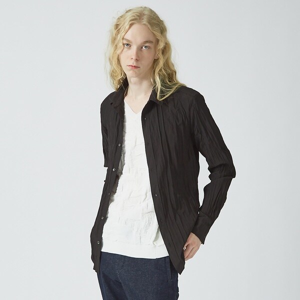 5351プール・オム（5351POUR LES HOMMES）/ピンタック ワッシャーストレッチシャツ ピンタック ワッシャーストレッチシャツ | 5351プール・オム(5351POUR