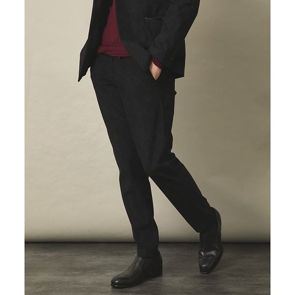 セットアップ対応】ダイヤチェックエンボス コーデュロイ パンツ