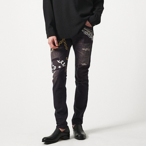【KODAK】フードティ デニム ユニセックス R4691 XU ジーンズ 「XU」damage denim pants メンズ レディース