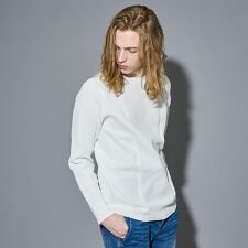 【軽量/ハイストレッチ】サーマル ワッフル 長袖ニット【予約】