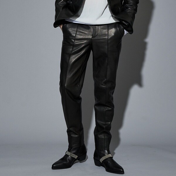最終値下げschott 600 leather straight pants Schott leather pants - SCH110 SCH600 SCH604