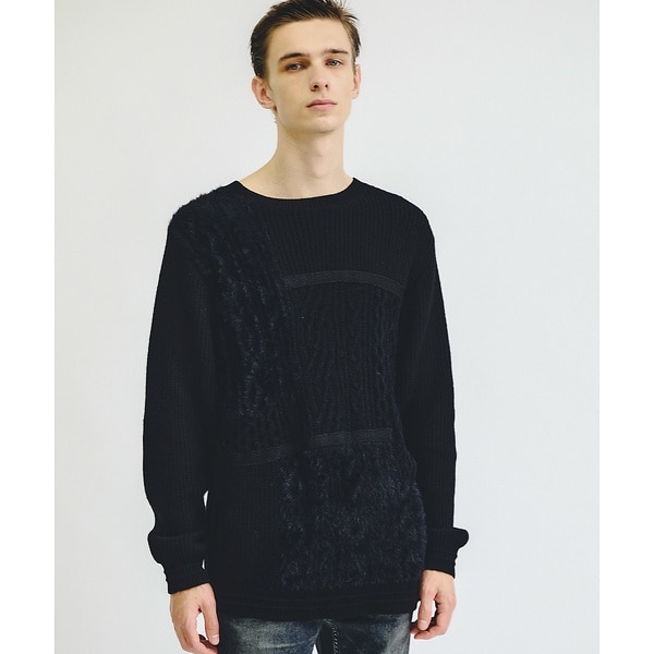 [�}���C]�R���r�l�[�V���� �N���[�l�b�N�j�b�g/5351�v�[���E�I���i5351POUR LES HOMMES�j �u���b�N