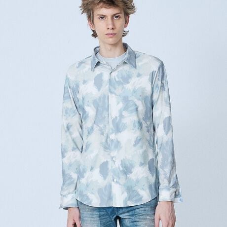 [^ԁF02520010000]Flower Brushed Print ShirtyfށzXgb`gRbgfނgpBKAՂƃ^t̂IȑfނłB  yfUCzvgfUĆAM`悤ȃubVIňꖇŊGɂȂfUCBG͒ĐFƂăCJ[܂łɂȂNx܂ByR[fBl[gzCi[ɂTVc^NgbvƂ̃C[hIXXBpc̓fjXLj[Ȃǂ̉X^CAChpcȂǂ̃bNXX^COɂ܂B