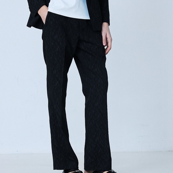 セットアップ対応】幾何学柄 ジャガード フレアパンツ【予約】 | 5351