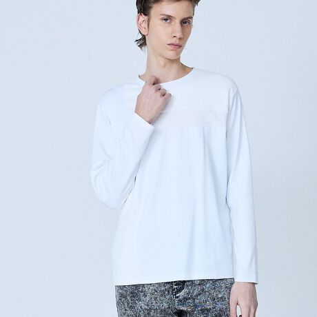 [^ԁF02528020211]Combination L/S TeeyfށzLCڂȕ\ʊ̃X[Xfނx[Xɕ\ʊ̈قȂeRfނƃV[OWK[hfނgpB   yfUCz5351Ԍ^VGbg̒TVcB@\̈قȂ3fނgݍ킹Rrl[VfUCɂȂĂ܂ByR[fBl[gzꖇł̒p͖ܘ_̂ƁAZbgAbv⃌U[AfjWPbg̃Ci[ȂǕLX^CÕANZgɂȂ܂ByV-LinezRrl[VTVciiԁF02528020210jB