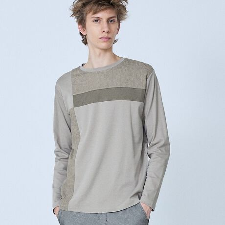 [^ԁF02528020211]Combination L/S TeeyfށzLCڂȕ\ʊ̃X[Xfނx[Xɕ\ʊ̈قȂeRfނƃV[OWK[hfނgpB   yfUCz5351Ԍ^VGbg̒TVcB@\̈قȂ3fނgݍ킹Rrl[VfUCɂȂĂ܂ByR[fBl[gzꖇł̒p͖ܘ_̂ƁAZbgAbv⃌U[AfjWPbg̃Ci[ȂǕLX^CÕANZgɂȂ܂ByV-LinezRrl[VTVciiԁF02528020210jB