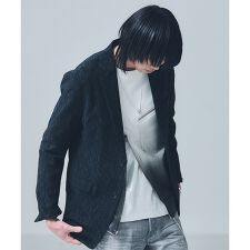 【セットアップ対応】幾何学柄 ジャガード ジャケット