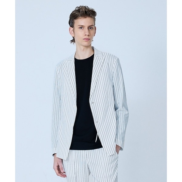 セットアップ対応】コットン ワッシャー プリント ジャケット | 5351