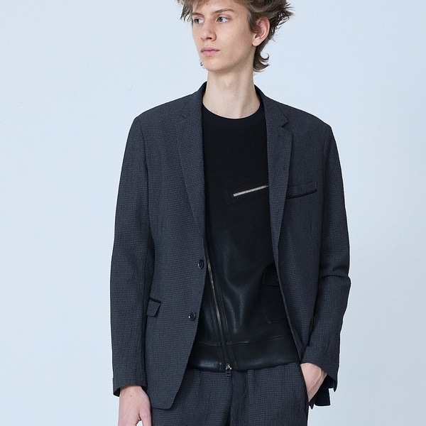 セットアップ対応】コットン ワッシャー プリント ジャケット | 5351