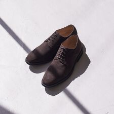 【JapanMade】スウェード プレーントゥ シューズ