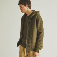 アバハウス(ABAHOUSE)のキルティング ジャカード パーカ