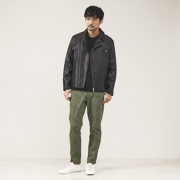 ネオレザー セミダブル ライダース ジャケット | アバハウス(ABAHOUSE