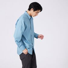 タイプライター ワッシャー オーバーサイズ シャツ