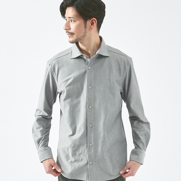 【FLEX SHIRTS】36ゲージ コットン モクロディ シャツ